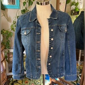 Ami Vintage Medium Wash Denim Jean Jacket - size XL